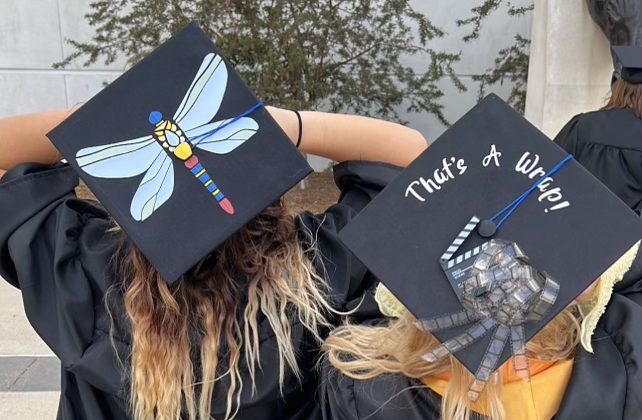 Two graduation caps