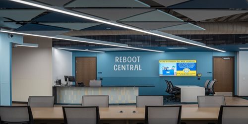 Reboot Central student area and help desk