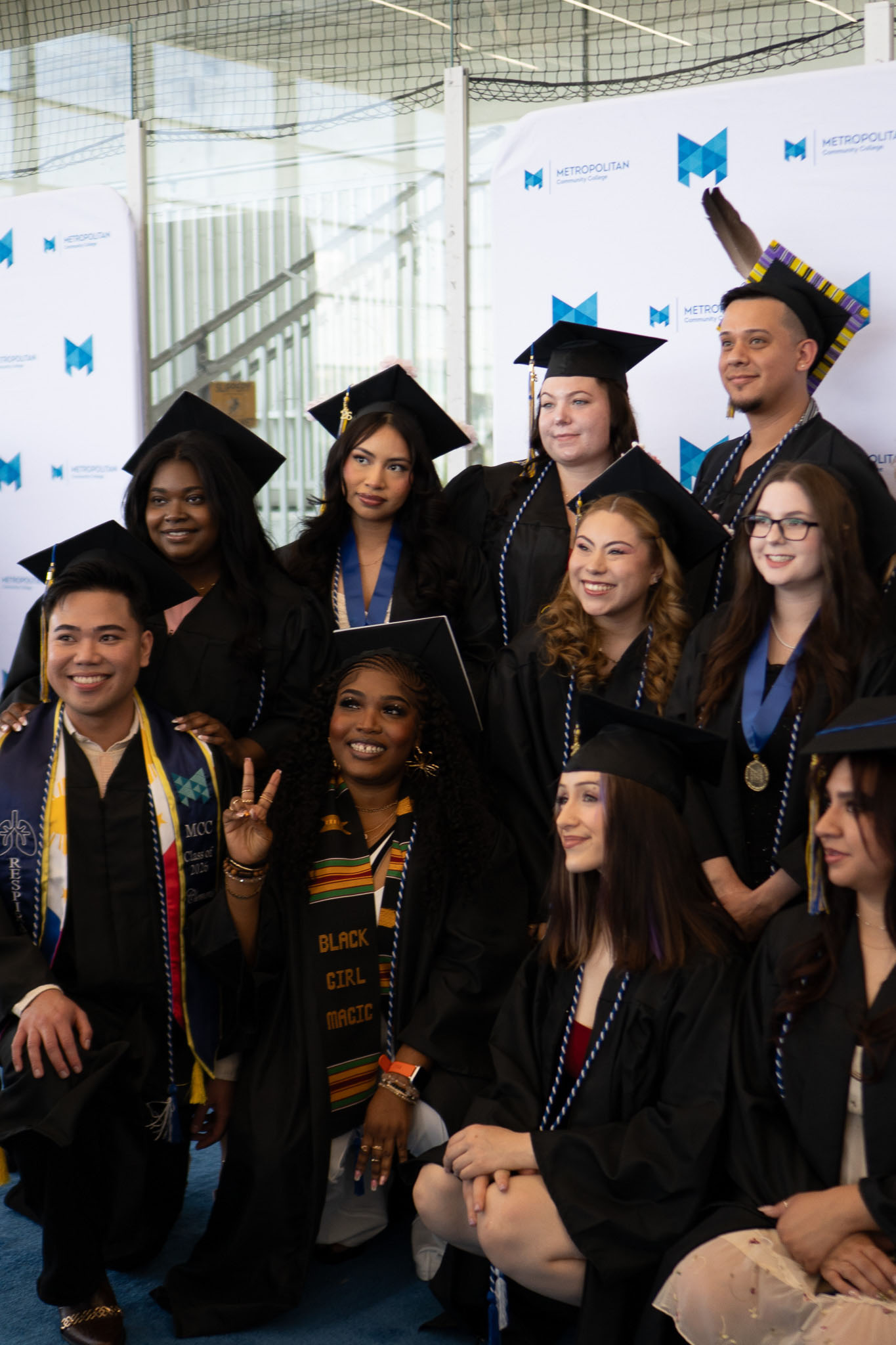 Group of graduates posing for photo