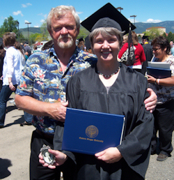 Photo of Gary with graduate