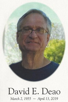 alt="David E. Deao (March 2, 1955 - April 13, 2019"