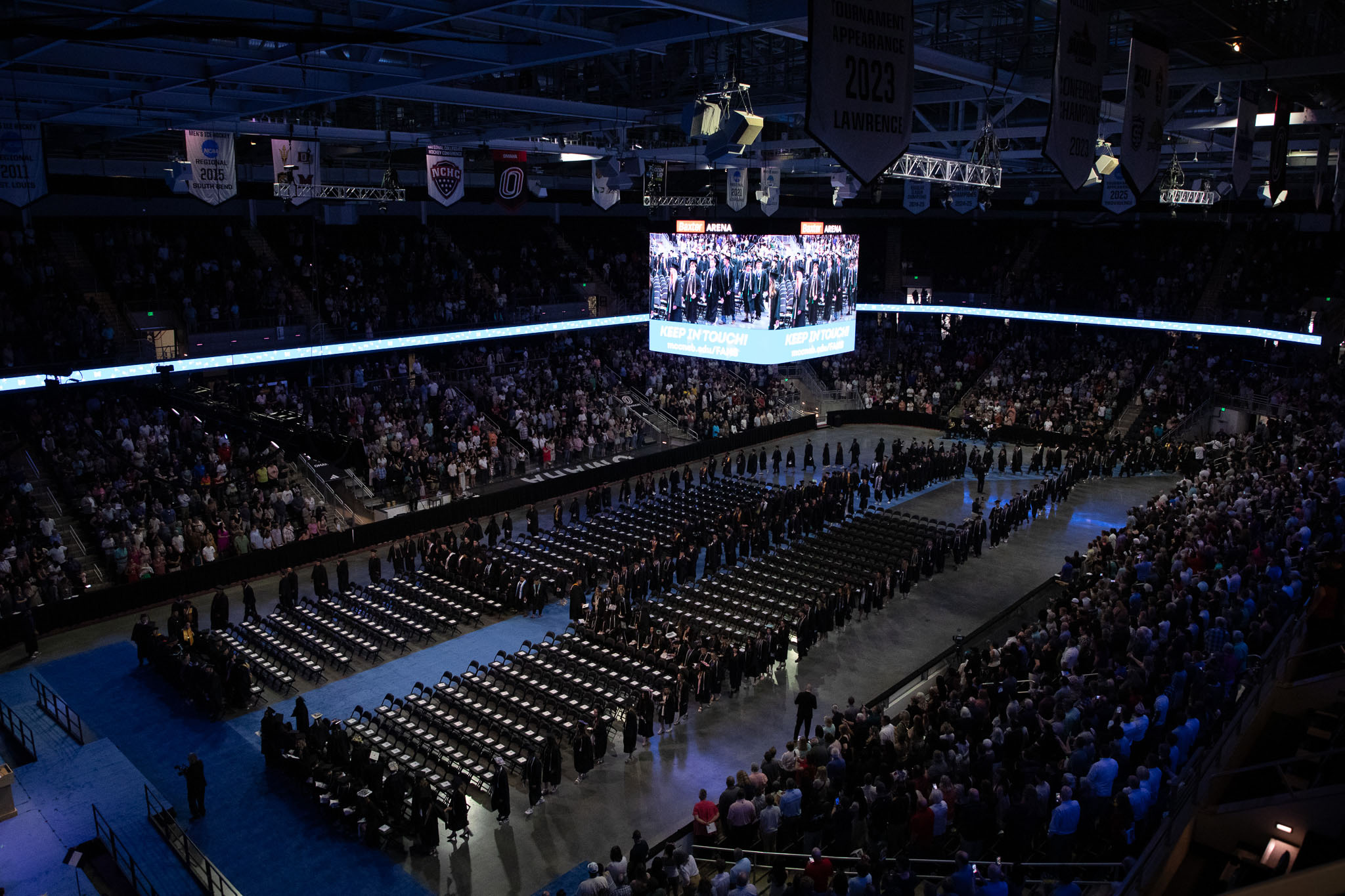 Photo of the commencement ceremony hall