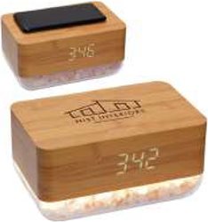 Sunrise Alarm Clock with Himalayan Salt Lamp wireless charger